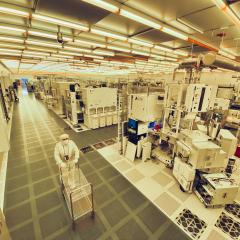 Image of AIM Photonics laboratory floor
