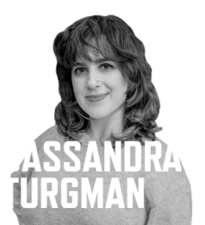 Photo of Cassandra Turgman with her name in white font