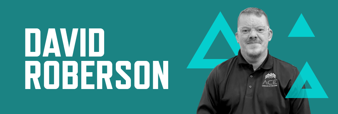 Header graphic with a teal background, photo of David Roberson, and his name in white font