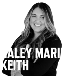 Photo of Haley Marie Keith with her name in white font