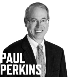 Photo of Paul Perkins with his name in white font